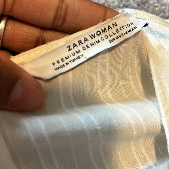 Zara Asymmetrical Drop waist Dress V-Neck size M - Picture 5 of 10